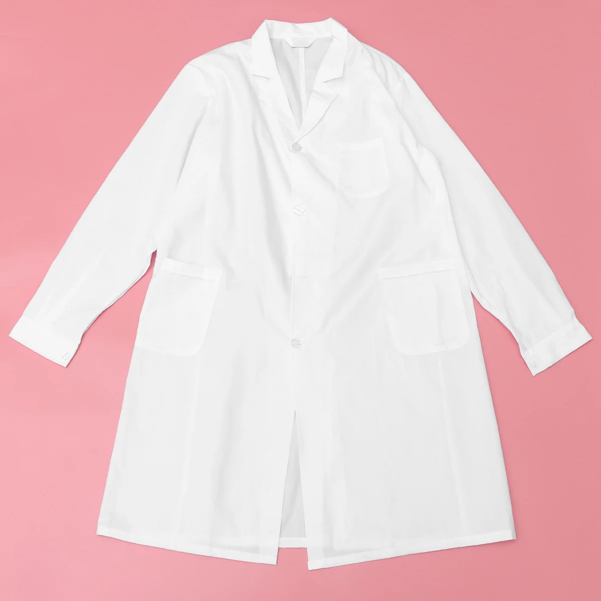 Witte jas Arts Verpleegkundige Lab Lange mouw Slim Fit Zacht ademend katoen Medisch uniform Apotheekjas Borstzakmaat XL Heren