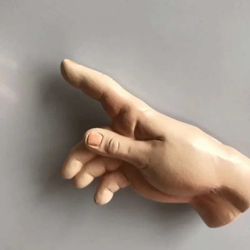 2Pcs New Spoof Painting Genesis God's Hand Creative Fridge Magnet Home Furnishing