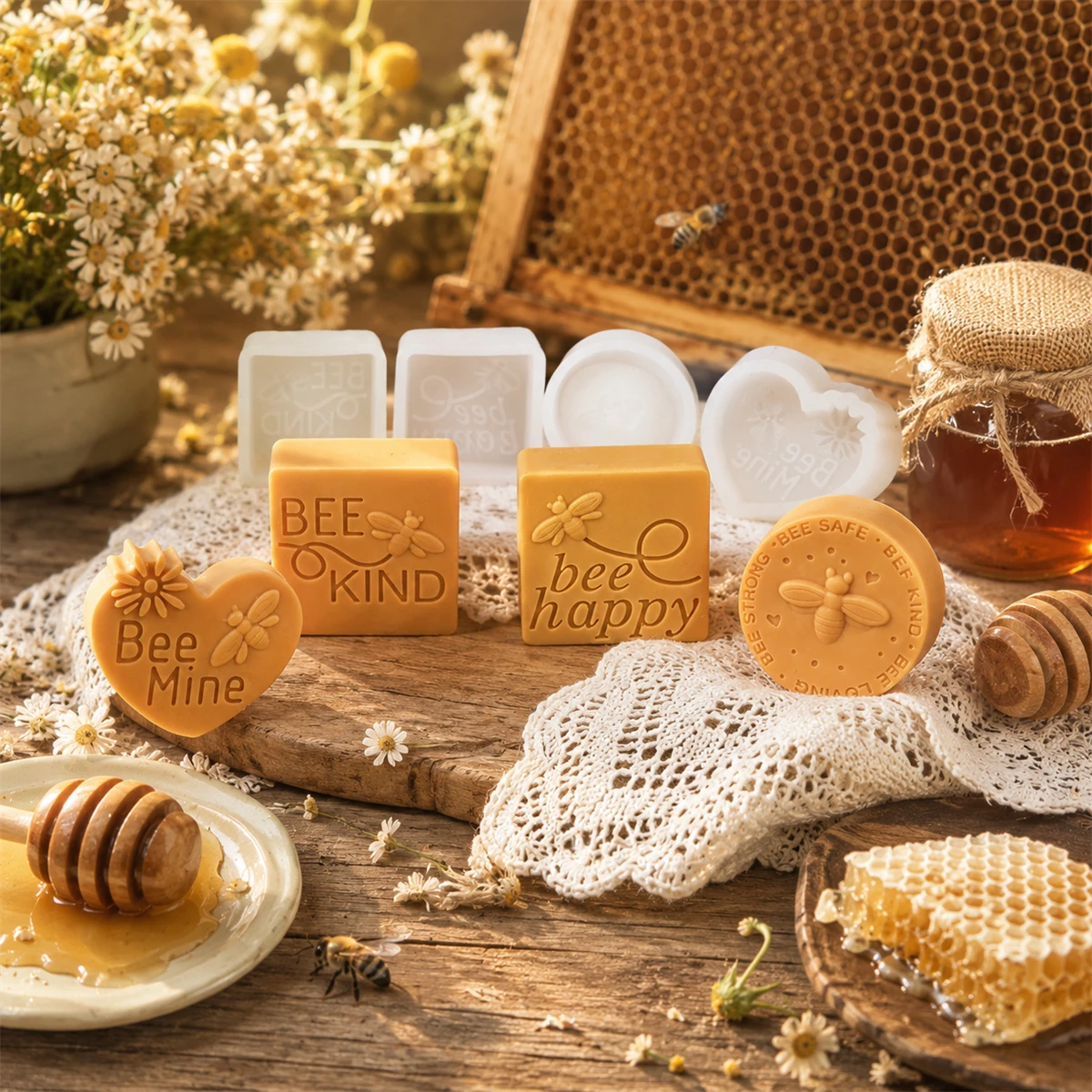 قالب شمع سيليكون بتصميم النحلة - مراجعة Soap Making Line وسعره