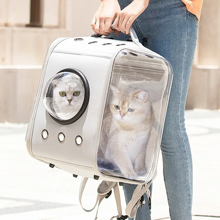 

Large Capacity Two Foldable Cat Travel Bags Spacecraft Backpack Pet Bag Portable Bag