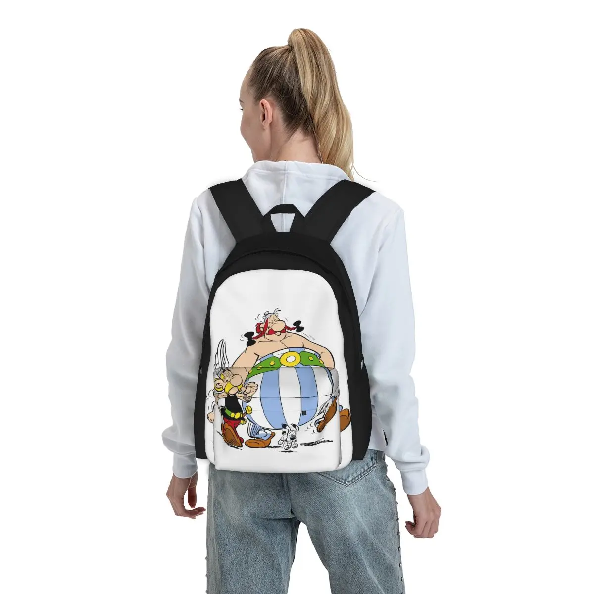 Asterix e Obelix 1 Mochilas para meninos e meninas, Mochilas escolares infantis, Mochila de ombro de viagem, Mochila para crianças