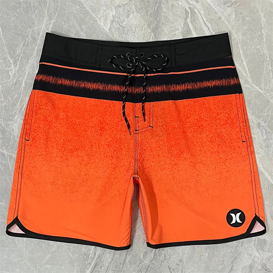 Men's quick-drying five-point shorts sports stretch surfing pants casual vacation spa shorts
