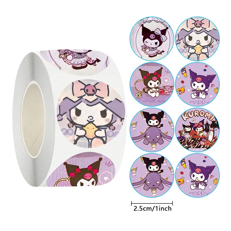 

Purple Sticker Roll Round Sticker for Kids Motivational Stickers Sealing Paste Labels School Supplies