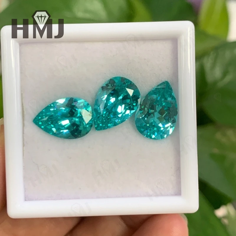 

Выращенная в лаборатории параиба грушевидной формы сертификат AGL, оптовая продажа, высококачественные расширенные материалы для изготовления ювелирных изделий, уникальные бусины