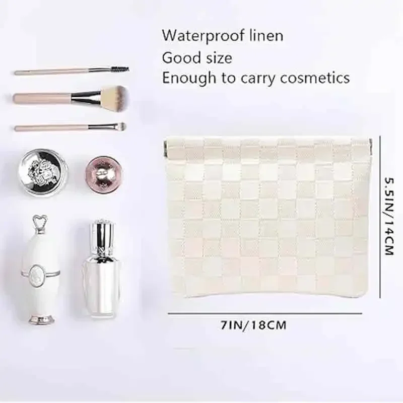 BBA171 Leather Pocket Cosmetic Bag for Purse,Coin Purse Lipstick Cosmetic Accessories Organizer