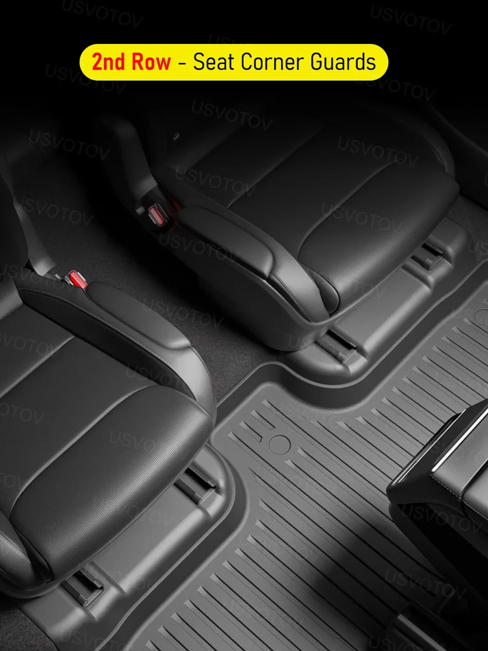 Für 2026 Tesla Model YL Zubehör Türschwellenschutz Anti-Kick Türschwellen-Schutzleisten Unter-Sitz-Eck-Flock-Schutzabdeckung Polster – Detail 22