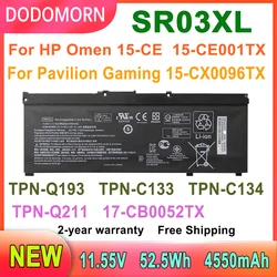 DODOMORN SR03XL Laptop Battery For HP OMEN 15-CE 17-CB0052TX Pavilion Gaming 15-CX0096TX CX0006NT HSTNN-DB8Q L08855-855 TPN-Q194