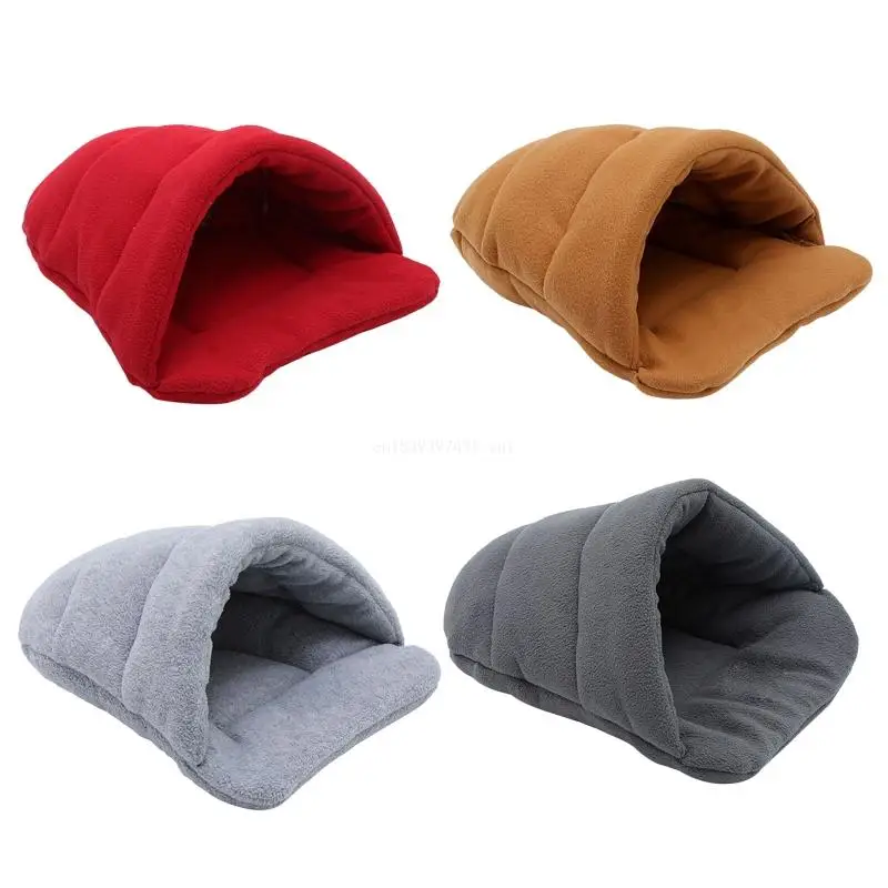 

Small Pet Winter Bed Warm Plush Nest Accessories for Bunny Hamster Hedgehog Snake Cozy Home