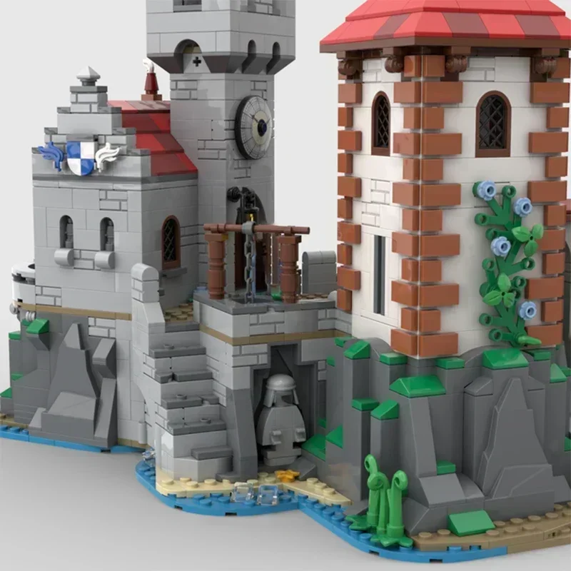 Modelo de Castillo militar Moc, bloques de construcción Strange Seaside, tecnología Modular, regalo de Navidad, juguetes, conjuntos de bricolaje, montaje