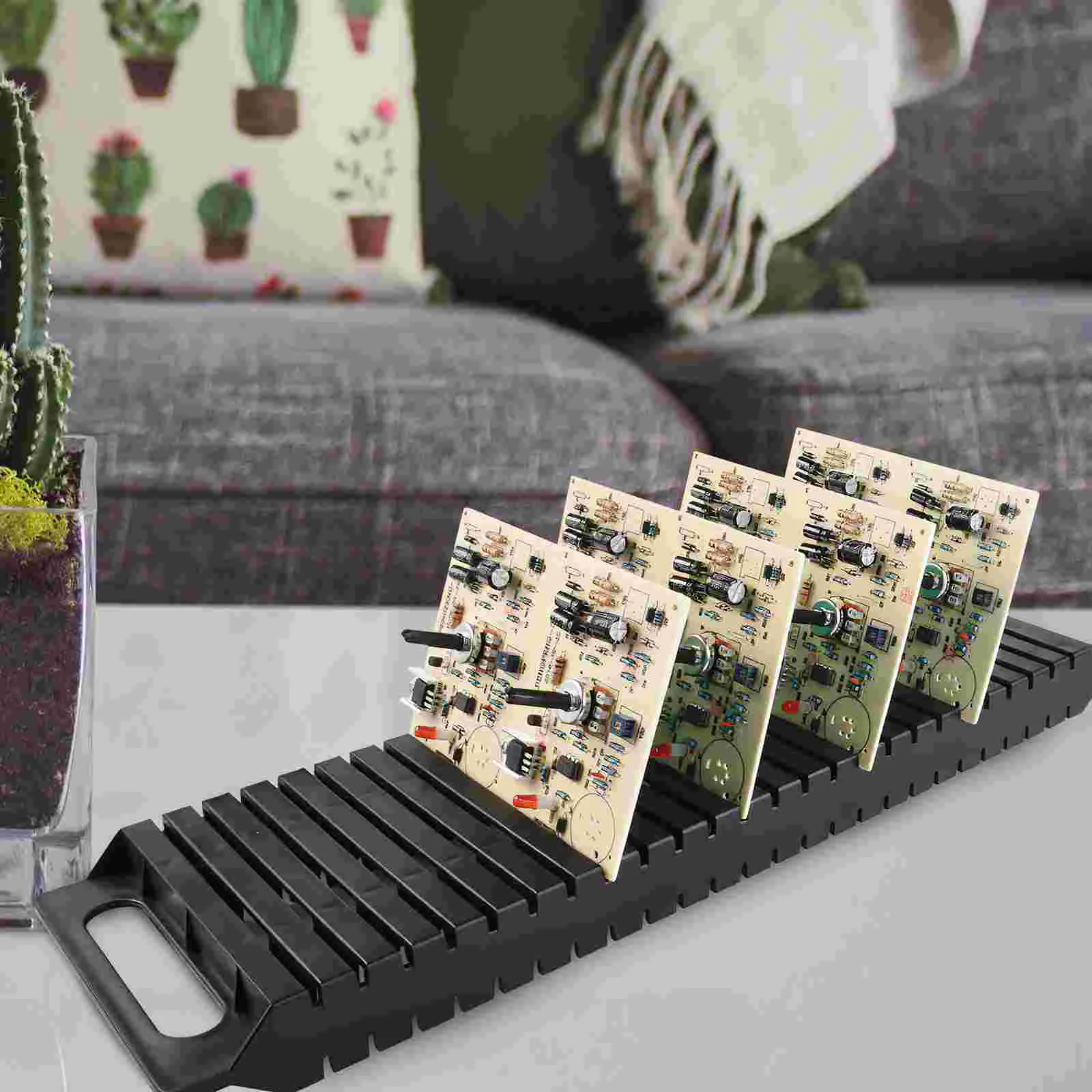 3 Pcs Anti-static Bar Rack PCB Holder Storage Box Turnover Racks Plastic Antistatic Circuit Board ESD Circulation