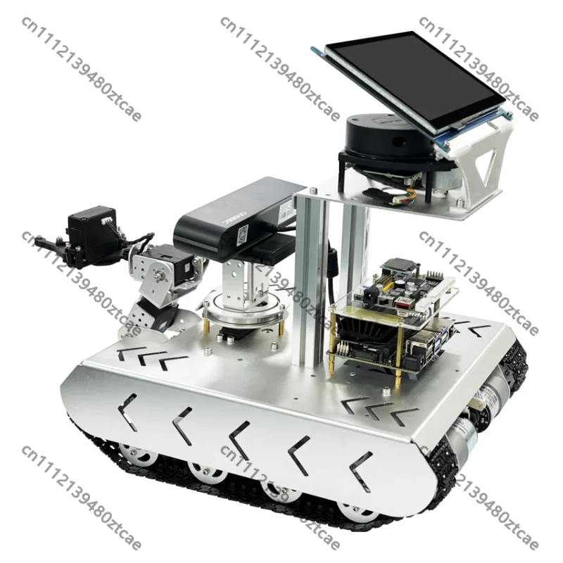 TS100 Vehicle Mounted Robotic Arm, ROS Robot Car, AI Vision SLAM Auto Navigation