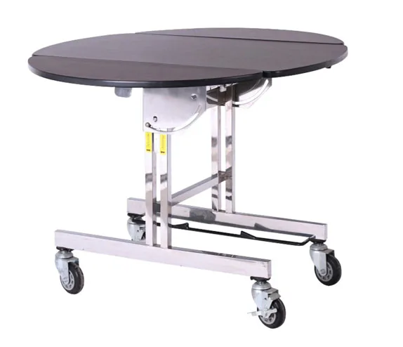 Simple Design Folding Table Top Room Service Trolley Hotel Food Delivery Cart Mobile Food Service Trolley For Restaurant Use