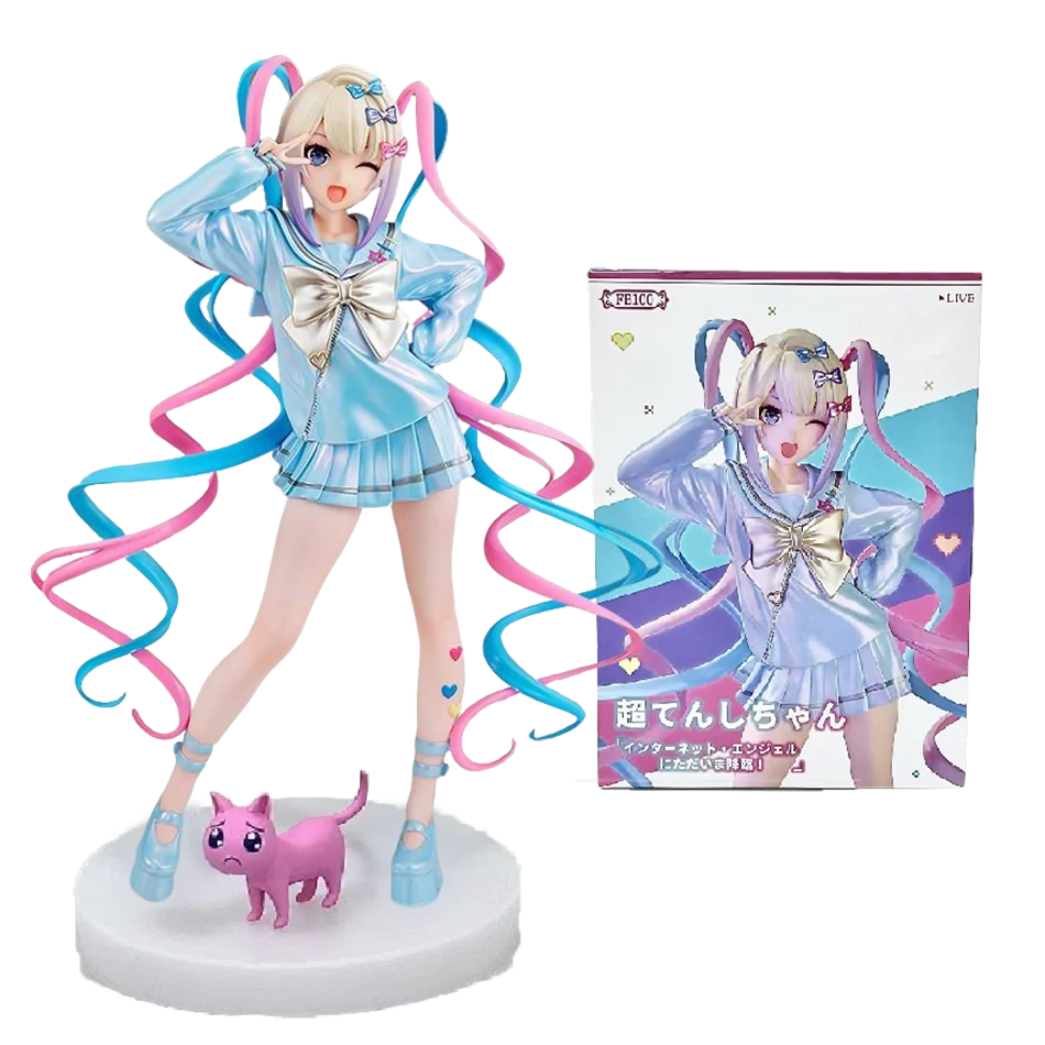 Nieuwe Behoeftige Meisje Overdosis Anime Figuur Pop Up Parade KAngel Actiefiguren Virtuele Uploader PVC Collectie Model Ornamenten Geschenken