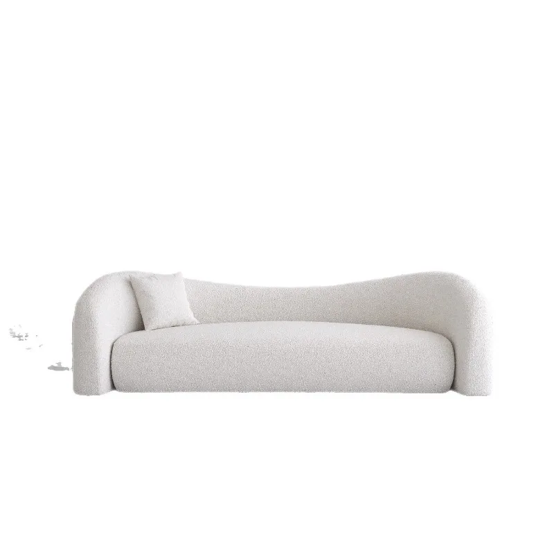 

Nordic cream style sofa, small apartment clothing and beauty salon negotiation reception lounge area