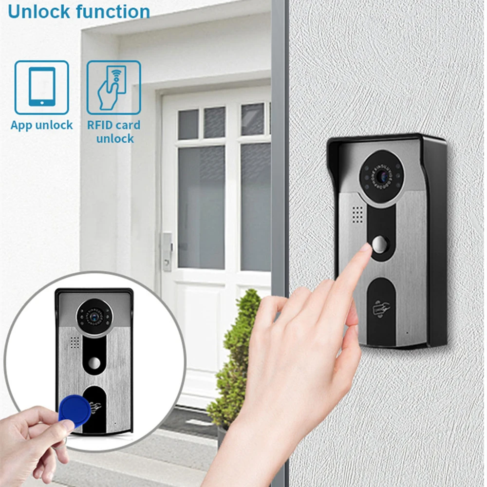 Tuya Smart WIFI POE IP Video Intercom Wireless Video Doorman Outdoor Doorbell Camera HD 1080P Door Entry System for Apartment