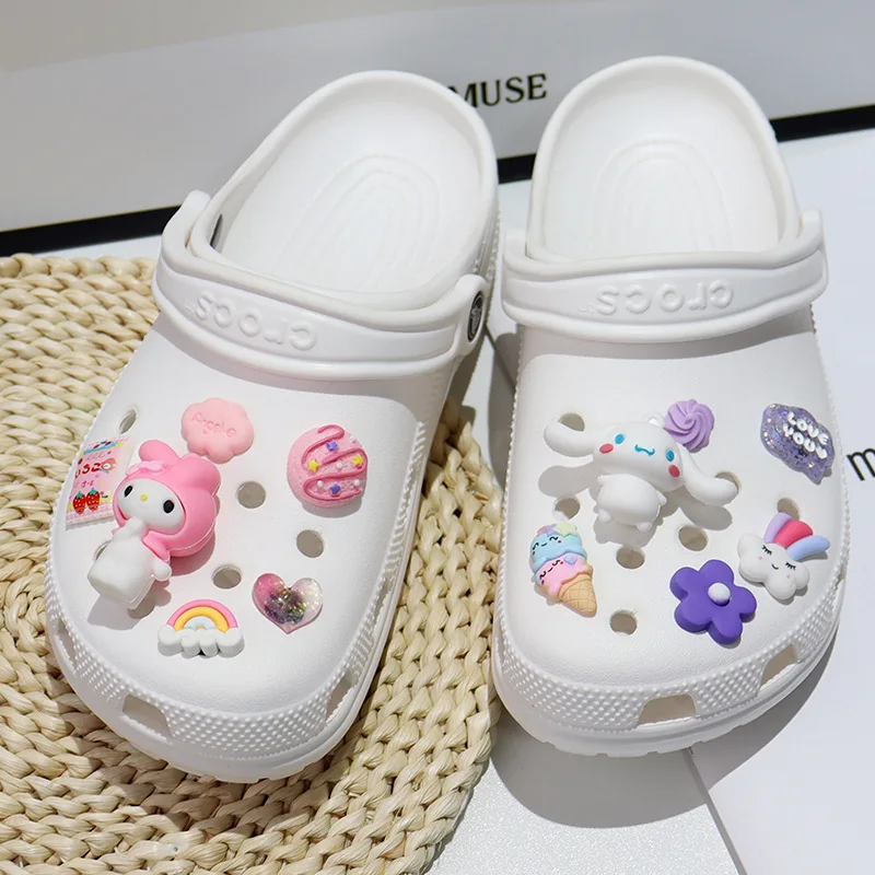 

Cartoon Fat Dog Meille Set PVC Charm Shoes Accessories Garden Shoes Wooden Clogs Sandals DIY Decoration Birthday Party Gift