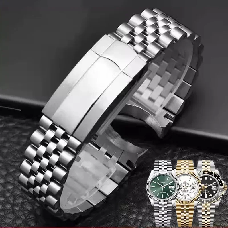 904L Stainless Steel Watch Bracelet Luxury watchbands 20mm for Rolex Oyster Perpetual Datejust DAYTONA SUBMARINER Watch Straps