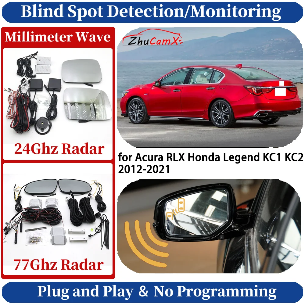 

Blind Spot Monitoring/Detection System for Acura RLX Honda Legend KC1 KC2 2012-2021 Night Driving Side Lane Change Safe Assist