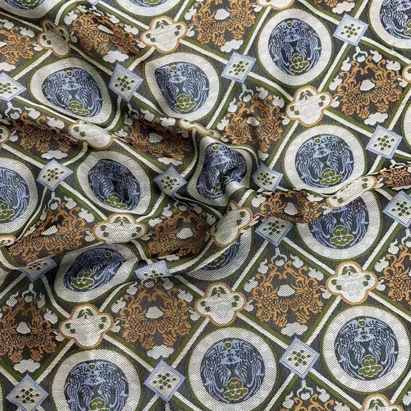 

Парчовая ткань, куртка, жилет, Ikhaki Mitation Song, парчовая одежда, ткань для шитья, ткань «сделай сам» на метр