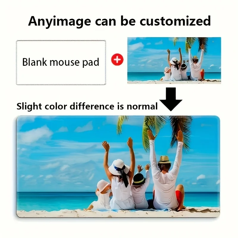 Personalized DIY Custom Anime Mouse Pad Custom Printed Logo Picture Gaming Desk Mat Non Slip Rubber Mat