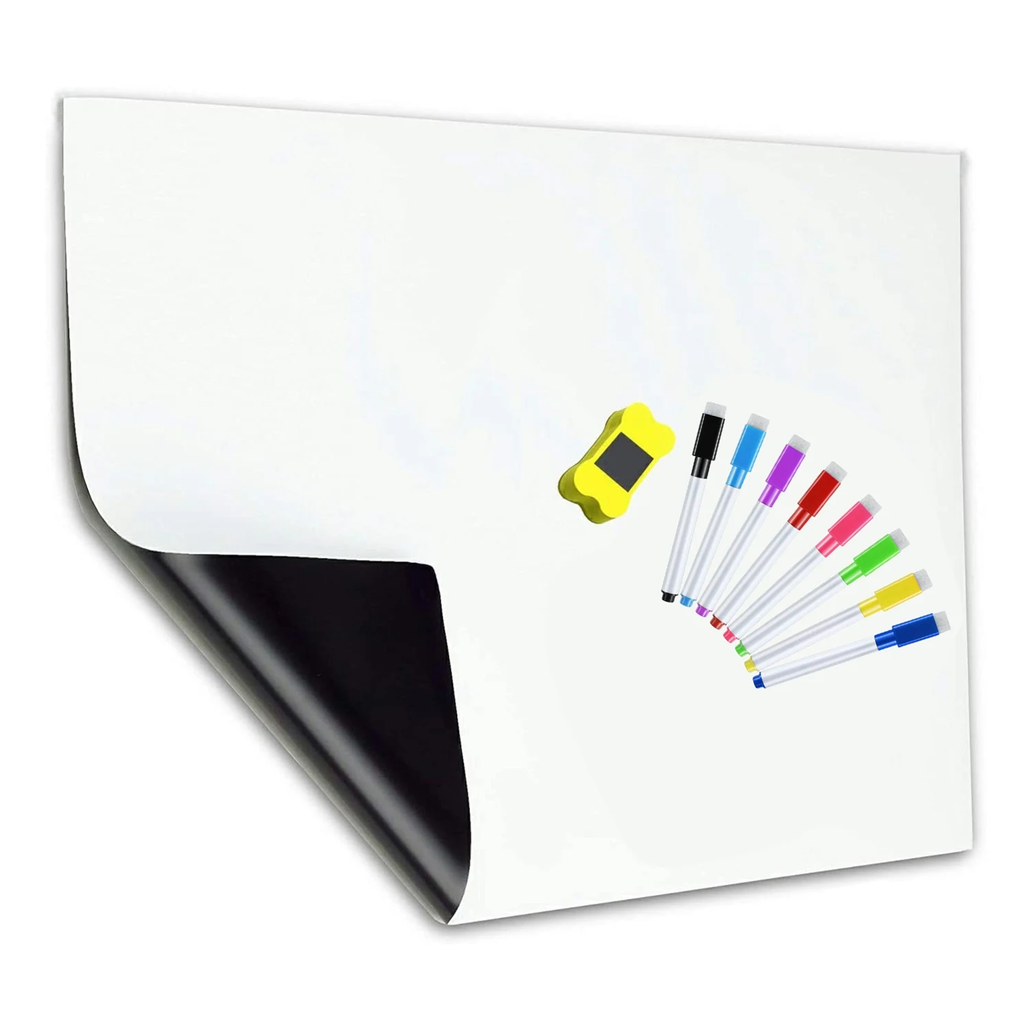 Picture 3: ABYN-Whiteboard Magnetic Fridge White Board A3 For Home Kitchen Menu Meal Shopping List,Reminder Notice Memo Board