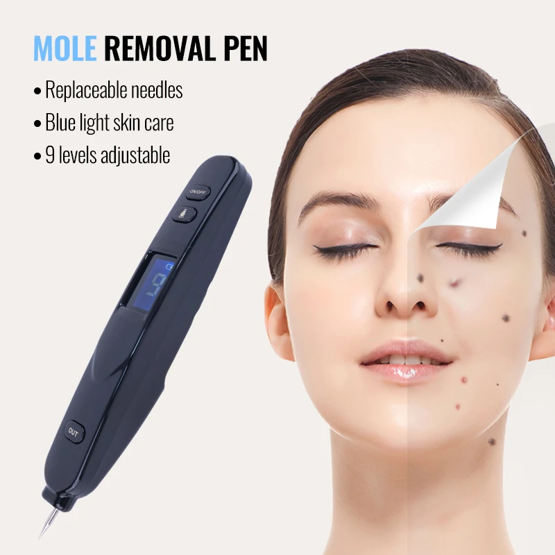 Bolígrafo profesional para eliminar crema facial con topo de verrugas; bolígrafo para eliminar verrugas en la piel de topo; herramienta de cuidado de belleza para eliminación de manchas negras de tatuaje topo.