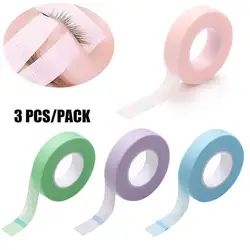 3 Rolls Lash Tape for Eyelash Extension Breathable Micropore Fabric Easy Tear Eye Tapes  Eyelash Extension Tape 9m