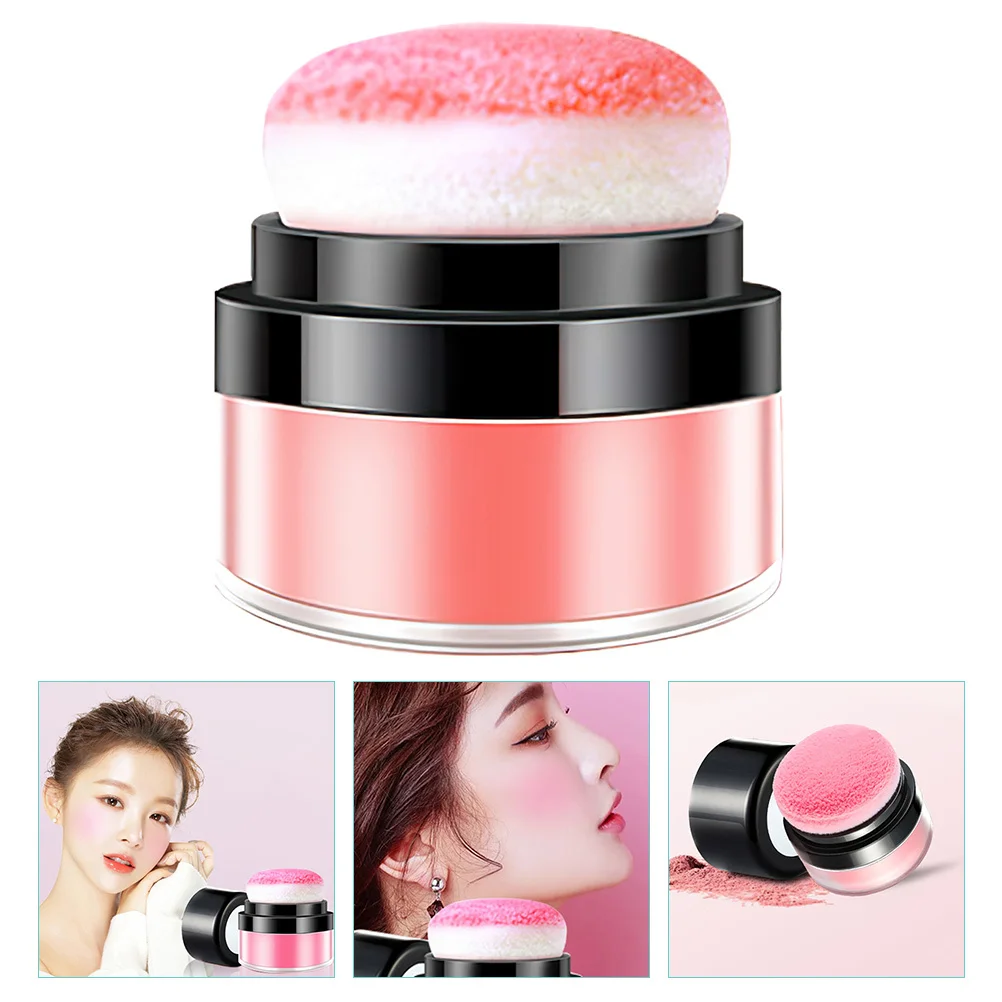 

Mushroom Head Loose Powder Natural Long-Lasting Shimmer Face Makeup Cushion Compact For Women Blush Makeup Mineral Powder