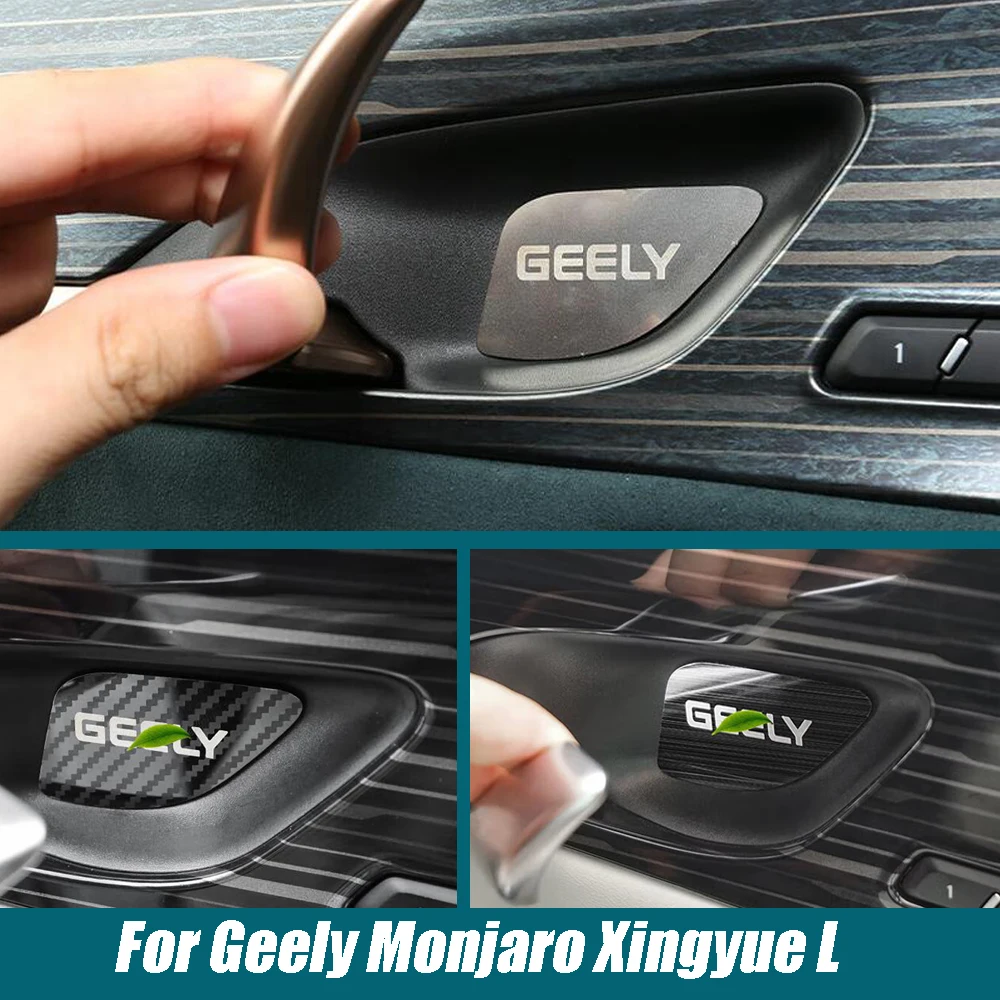 

For Geely Monjaro Xingyue L 2021-2023 Car Door Bowl Decorated Patch Protector Cover Auto Accessories Stainless Interior Sticker