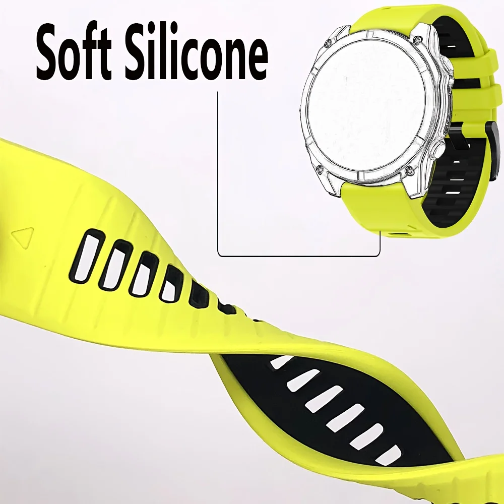Quickfit 22 26mm pulseira de relógio para garmin fenix 8 47mm 51mm/7x/7/6x/6 pro/5x/5 plus/epix gen 2 pulseira de substituição de silicone