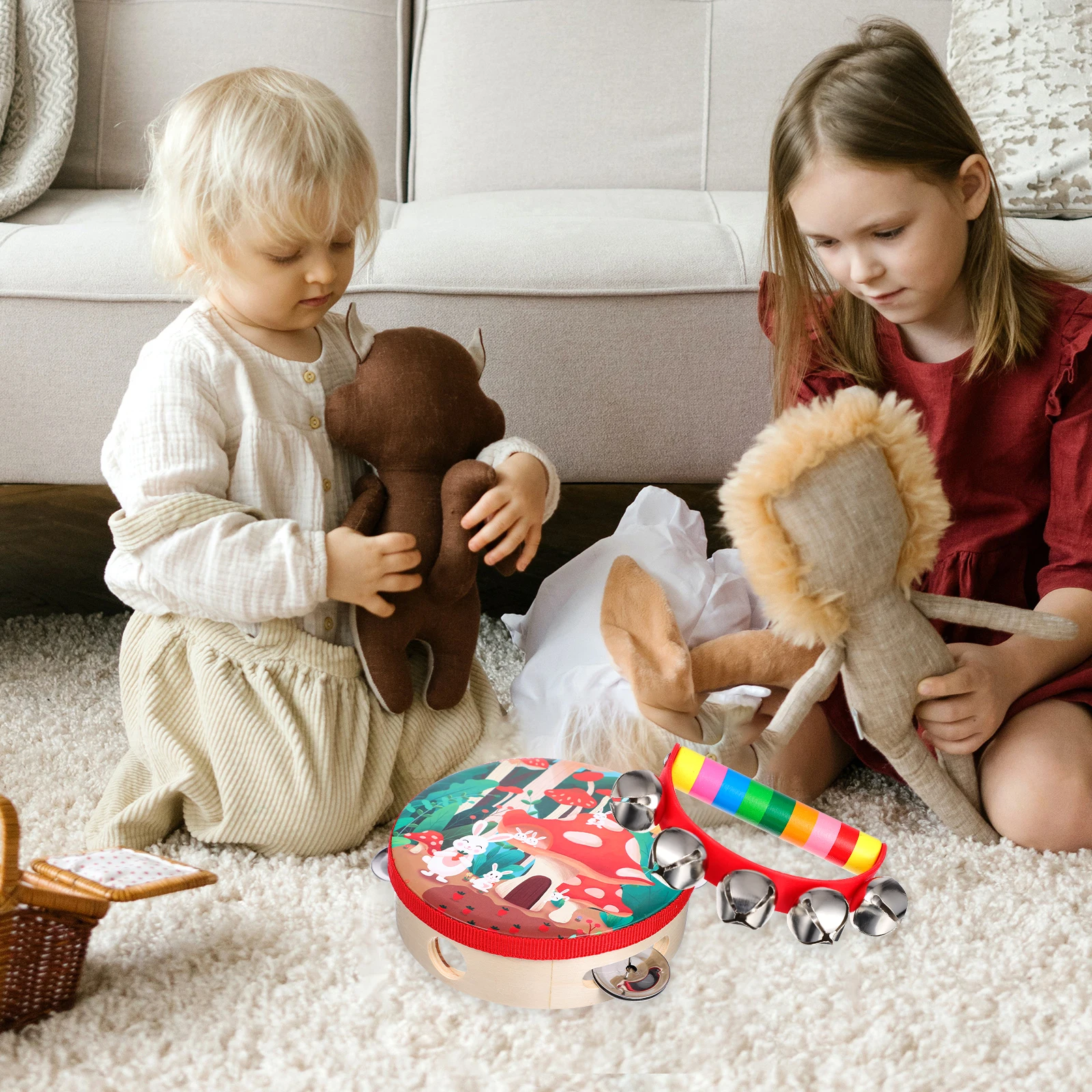 13pcs Children's Percussion Instruments Set Toddler Musical Toys Baby Learning Music Toy Early Sensory Development for Kids