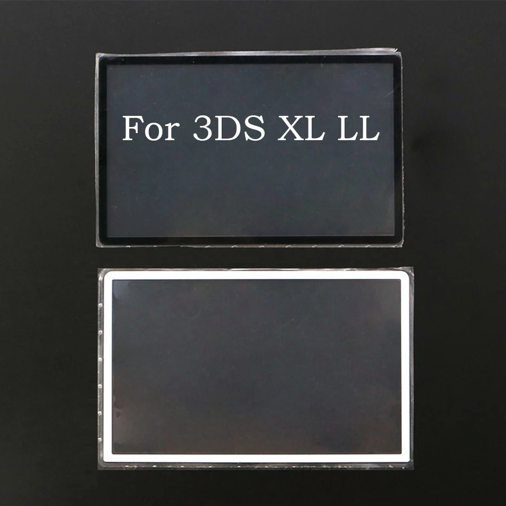 Panneau de protection d'écran LCD pour 3DS XL LL, 1 pièce pour 3DSLL, cadre supérieur en plastique de remplacement, couvercle d'objectif, accessoires