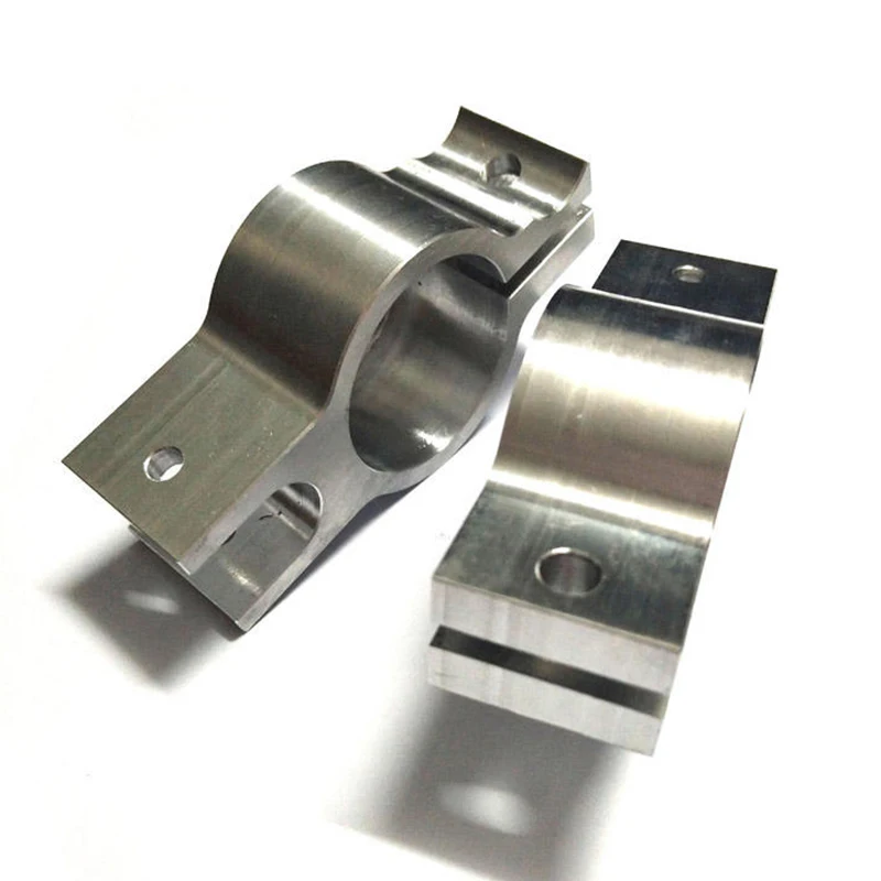 Manufacturer Precision Custom Cnc Milling Parts CNC Machined 6061 Aluminum Split Clamp Bracket Aluminum Split Pipe Clamp