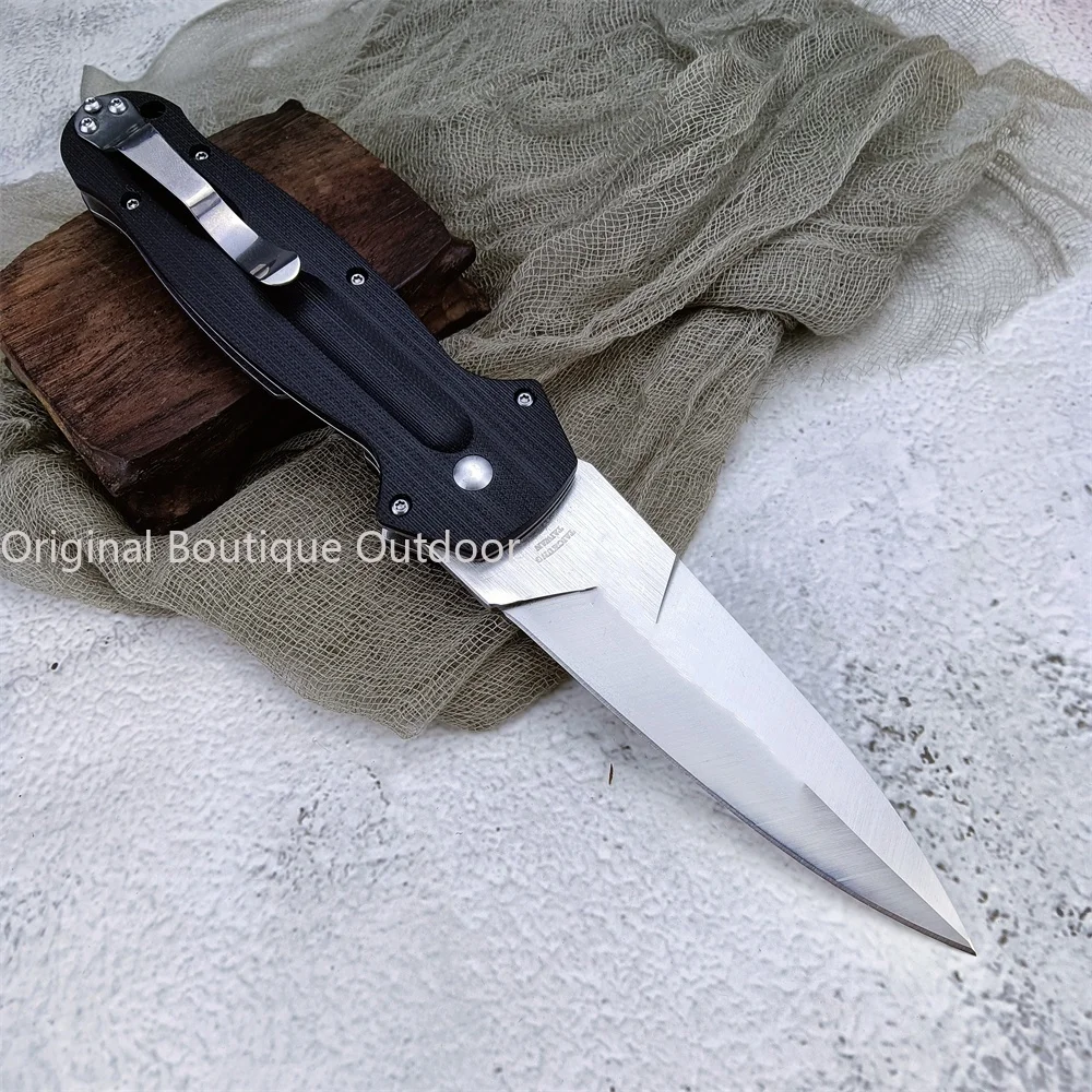 High Quality Pocket Defense Folding Knife D2 Blade G10 Handles Outdoor Hunting Tactical Knives Camping Utility Edc Multitool