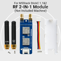 RF 2-in-1 Module for M5Stack StickCPlus 1.1&2, Supports NRF24 2.4GHz and CC1101 433MHz With Bruce Firmware, Without Machine