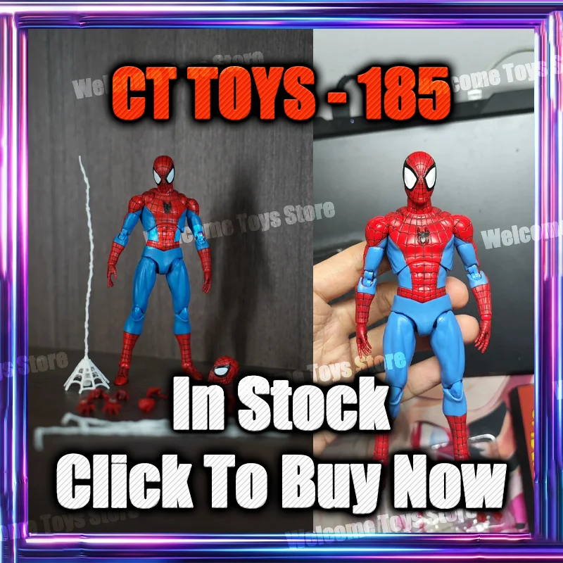 �y�Z�[�����z�݌ɂ��� Ct Toys Mafex 185 �X�p�C�_�[�}�� �t�B�M���A �A���C�W���O�E�X�p�C�_�[�}�� SHF �X�p�C�_�[�}�� �A�j���A�N�V�����t�B�M���A ���f�� �t�B�M���A �M�t�g ��������