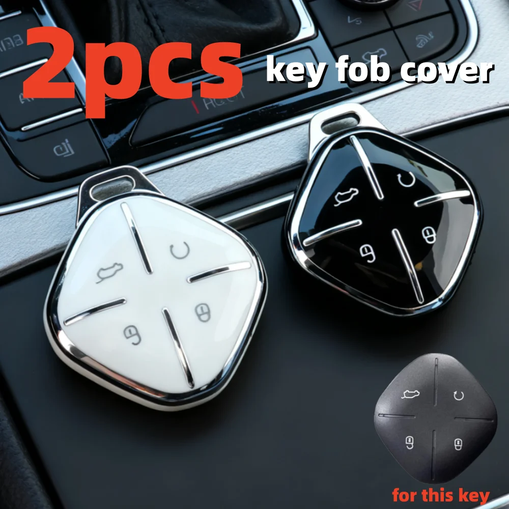 2pcs Car Key Case Covers for Chery Jetour Dashing X-1 Plus DTC IDM 2022 2023 Remote Key Protector