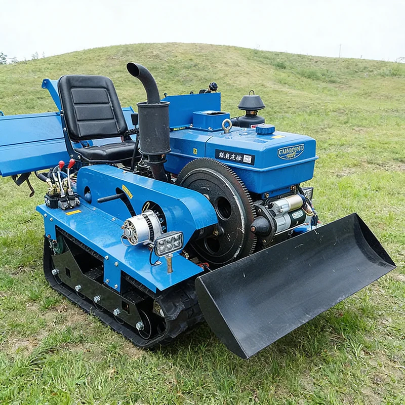 

Customized Full Terrain Small Agricultural Plowing Machine, Diesel Micro Tiller with Crawler Tractor & Rotary Tiller