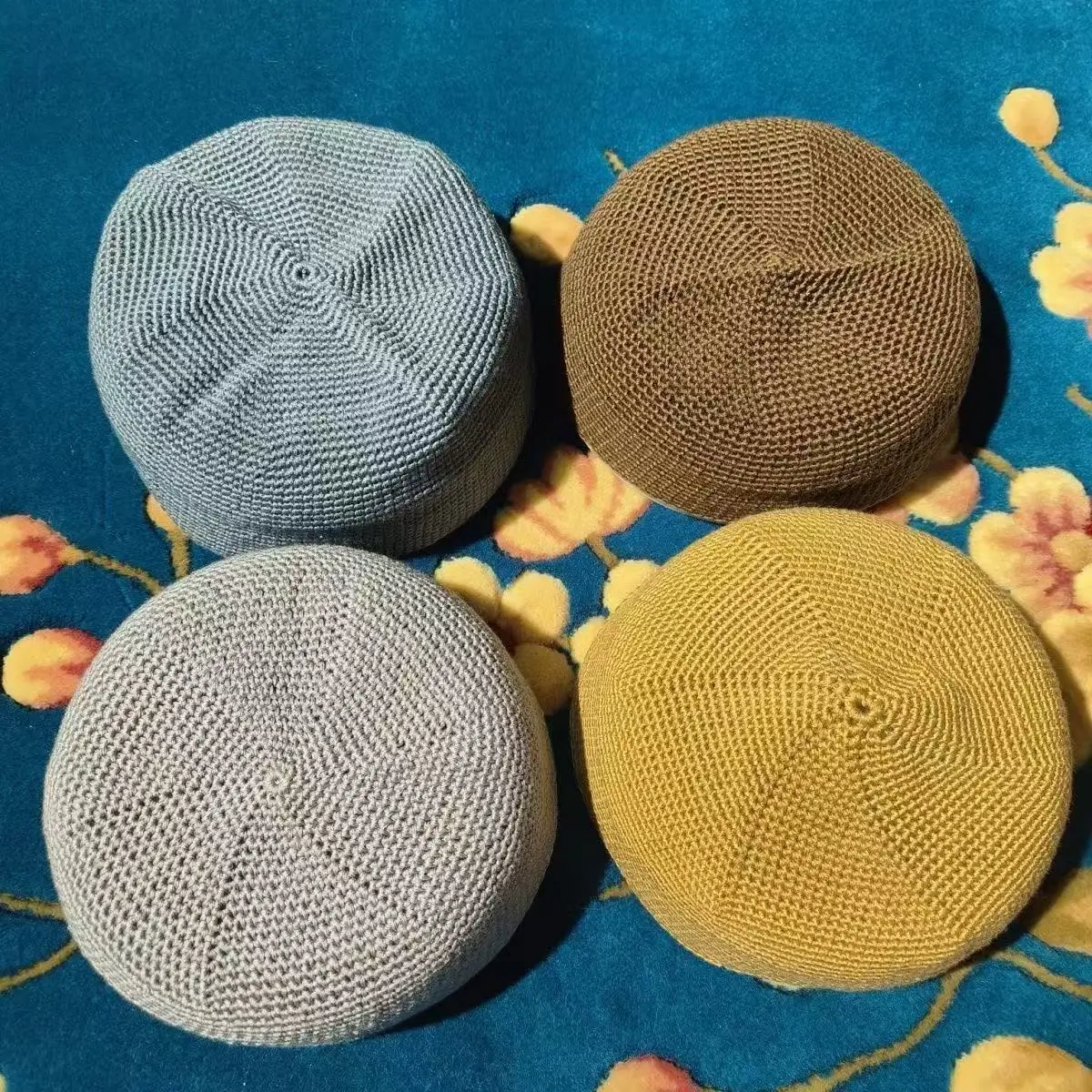 

Muslim Caps For Men Clothing Skull Prayer Hat Knitted Mesh Kufi Kippah Islamic Saudi Arabia Jewish Summer 0707