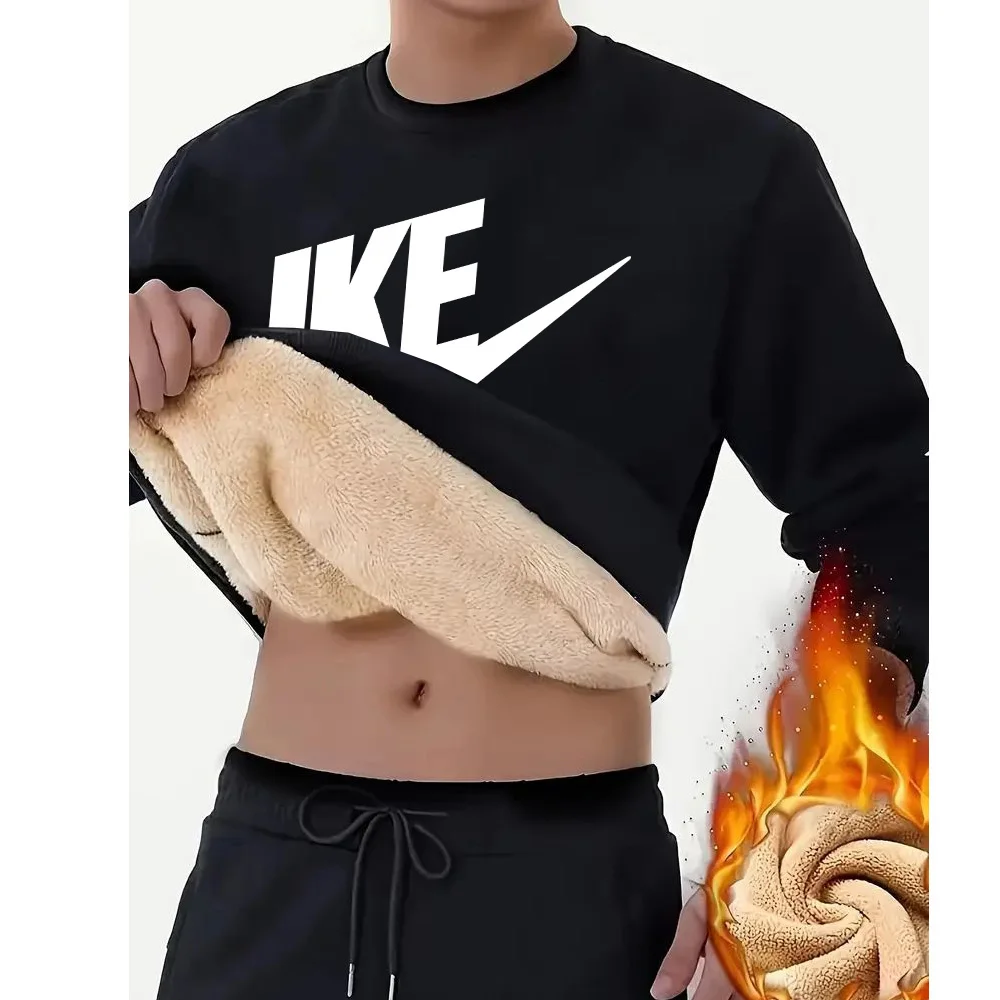 

Sportswear men's sports hoodie sweatshirt outdoor round neck sports hoodie solid color spring and autumn swan fashion Fleece
