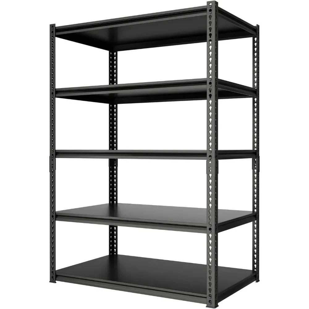 

72" H Shelving Load Garage Storage Shelves, 5-Tier Adjustable Metal Shelves for Storage Rack Garage Shelf Industrial Shelving