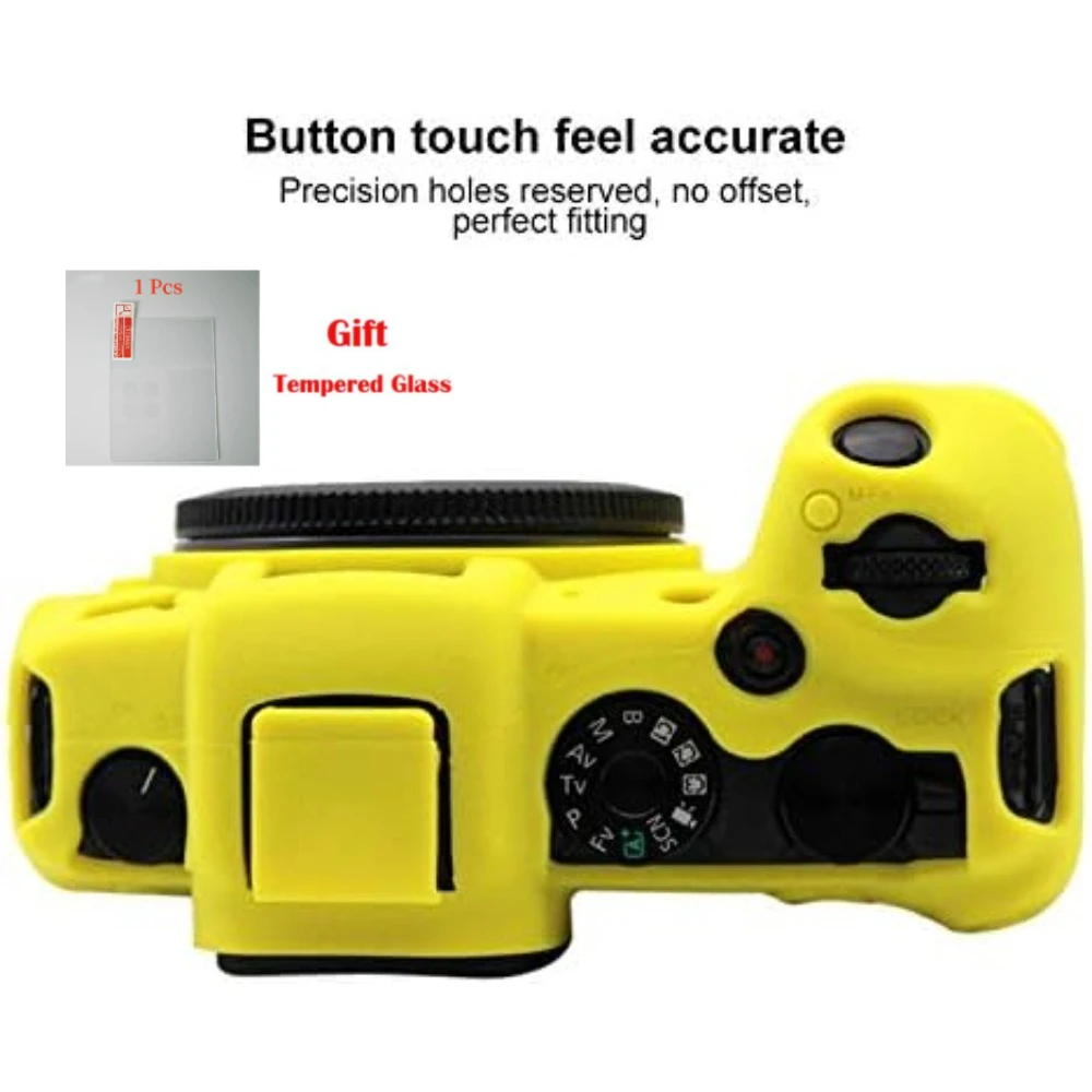 Camera Housing Protective Cover Case For Canon EOS-RP Micro-single digital camera Base soft case bag +1PCS Free Tempered Film