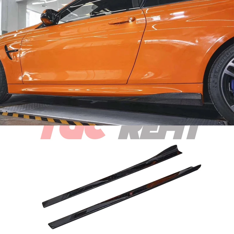 

Carbon Fiber 3D Style Side Skirts Body Kits BMW M3 F80 M4 F82 F83 Side Skirts Apron Body Kit Car Styling Extenstions Lip