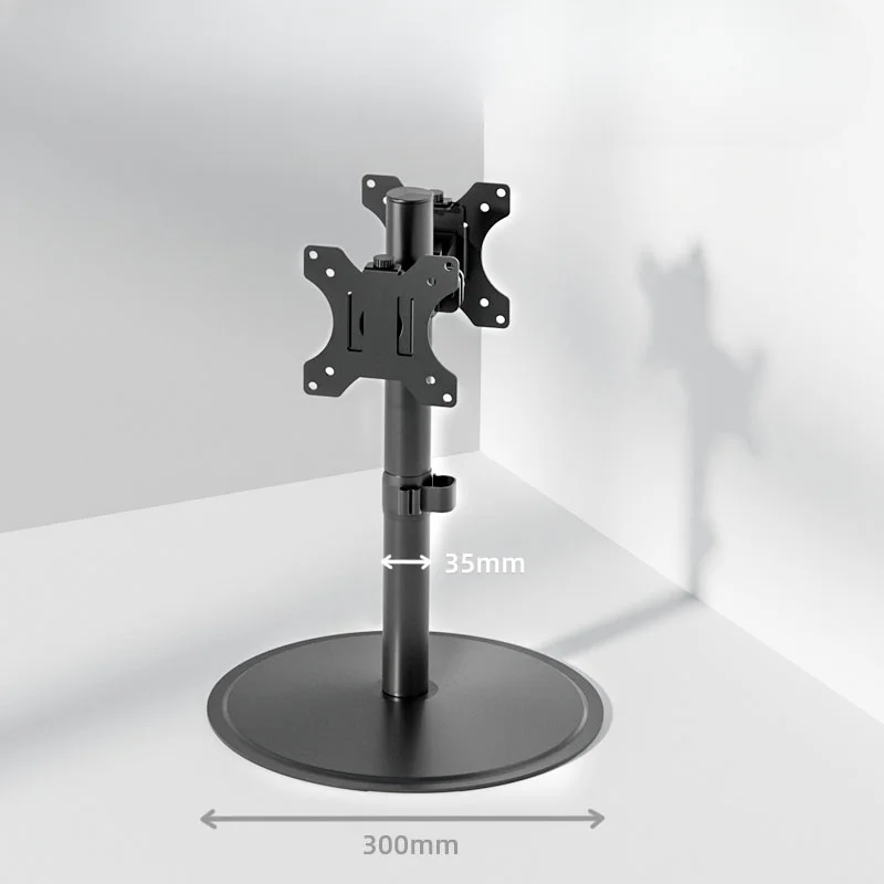 Back-to-back table type dual-screen monitor bracket, front and back double-sided two-end lifti, computer hanger 17-32 inches