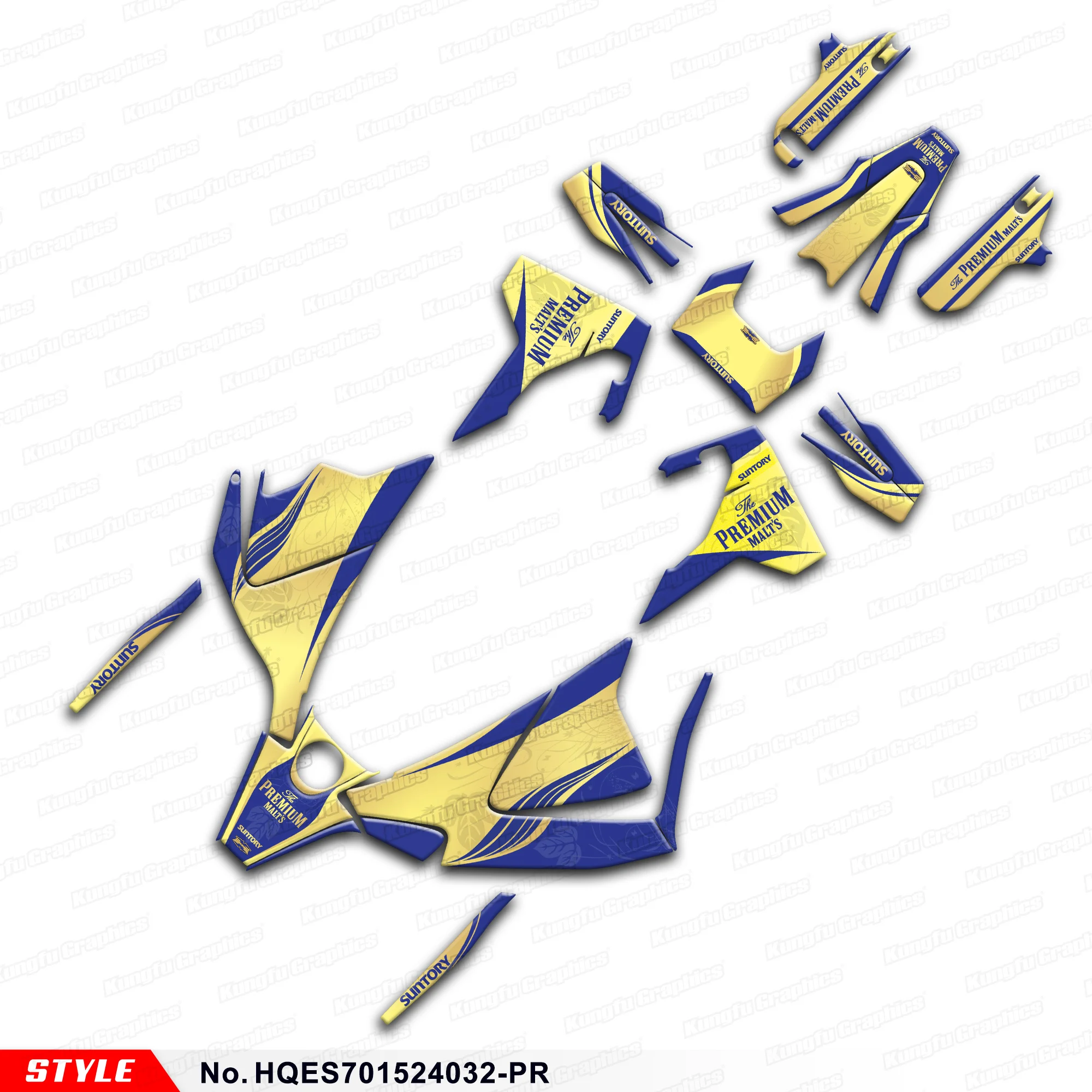 

Aftermarket Enduro Stickers Kit Graphics для Husqvarna Enduro Supermoto 701 2015-2024, HQES701524032-PR