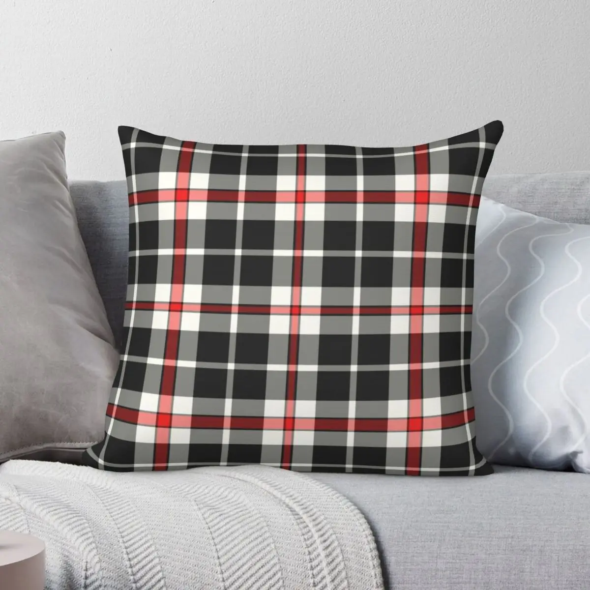 Cornish Flag Tartan Square Pillowcase Polyester Linen Velvet Creative Zip Decor Pillow Case Home Cushion Cover 18