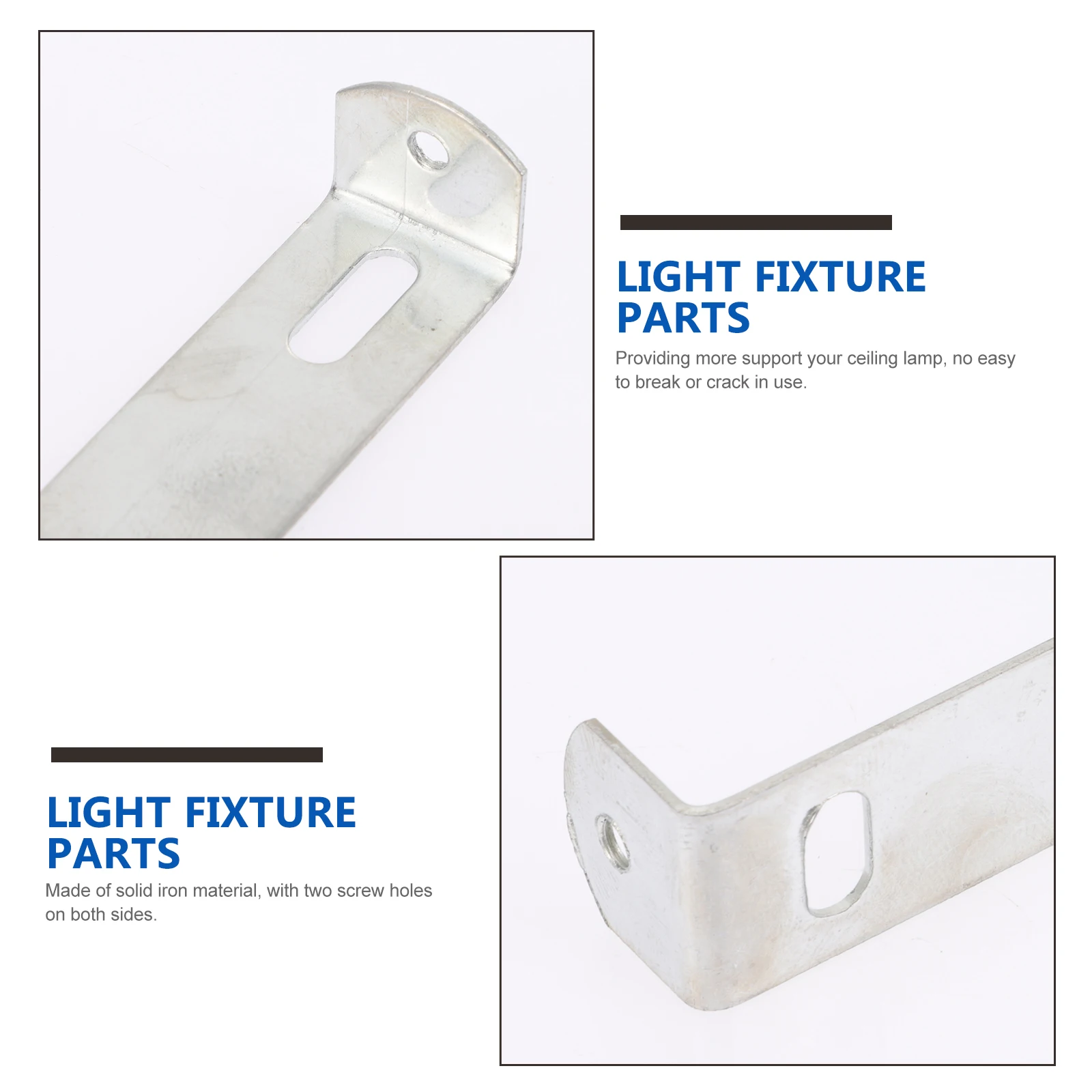 

10pcs Ceiling Brackets Iron Mounting Parts 80mm Hanging Light Fixture Parts Lamp Fixtures Chandelier Bracket Practical