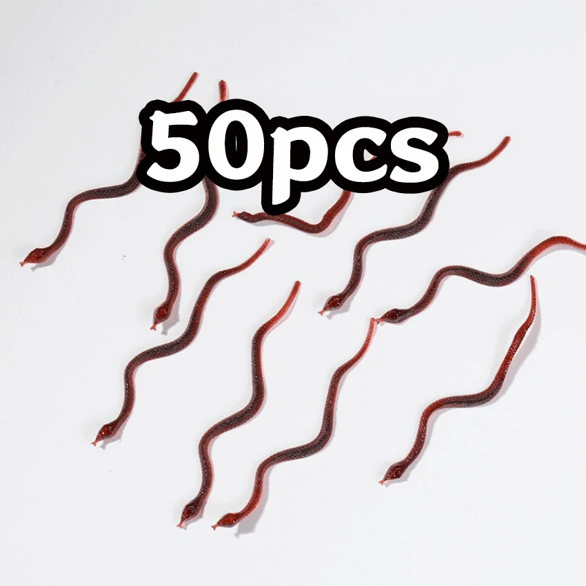 50pcs Realistic Bugs Toy Fake Cockroach Prank