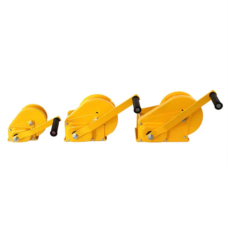 Portable 1200LBS Manual Winch Self-Locking Hand Lifting Winch Hand Operated Tool