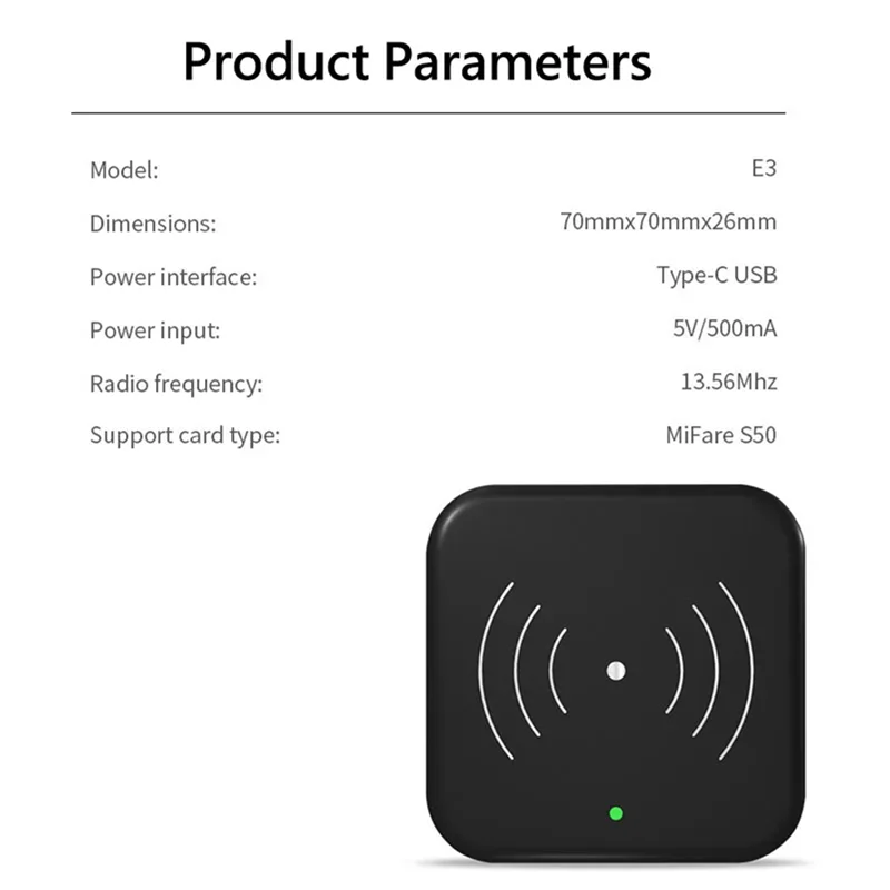 

A92Z 2X TTLOCK Smart Card Encoder NFC 13.56M M1 IC Card Reader RFID Chip Scanner For TT Hotel TT Rental System Software